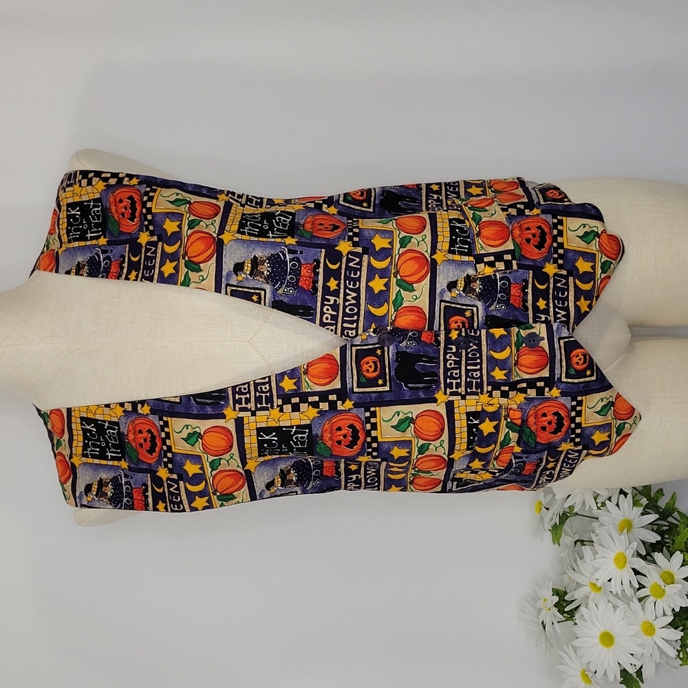 Vintage Halloween Vest Large